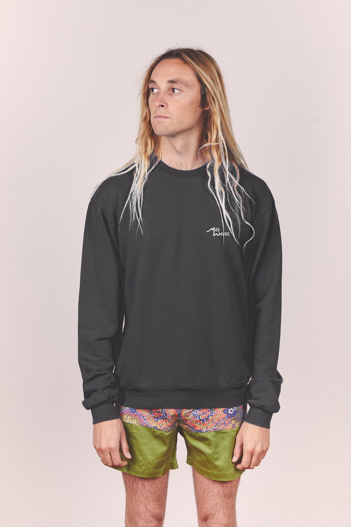 Nomad Crewneck - Black Abalone